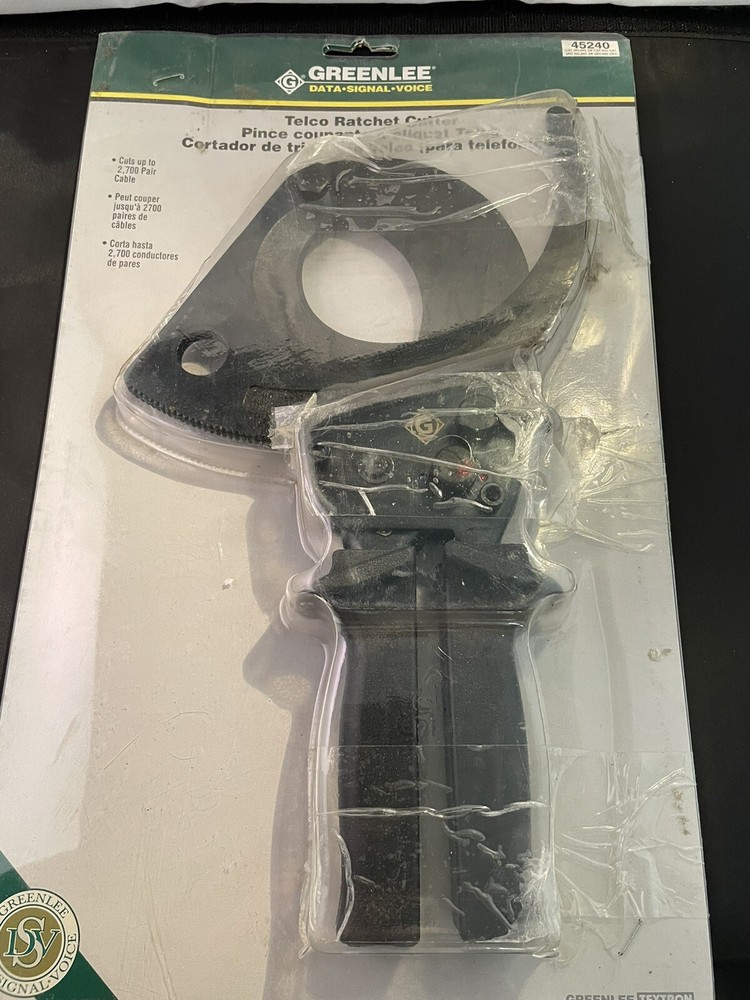 GREENLEE 45240 CUTTER, CABLE-RATCHET, RATCHETING CABLE CUTTERS