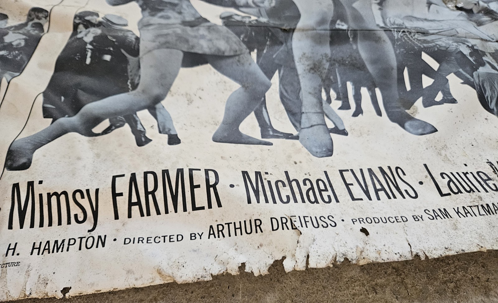 Vintage Original Riot On Sunset Strip 1967 Movie Film Poster SEE DAMAGE RARE🌴🎬