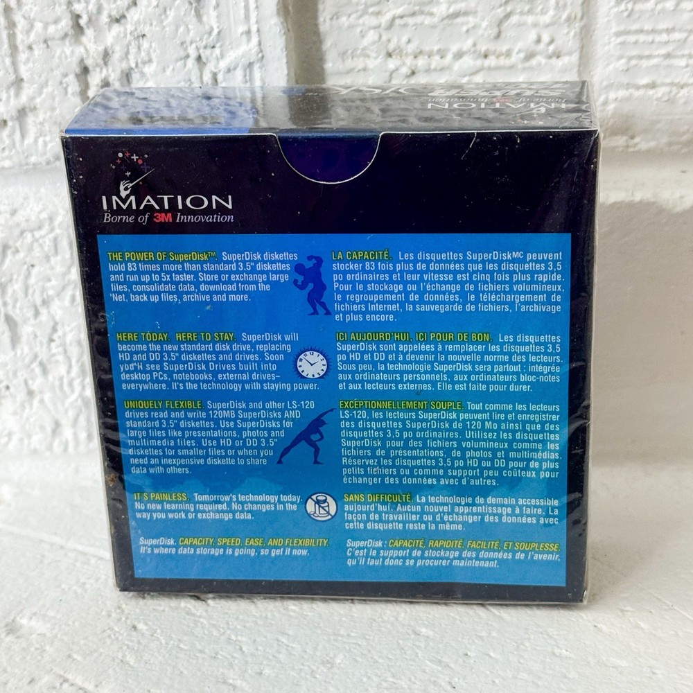 Imation SuperDisk LS-120 Floppy Diskettes 3 Pack