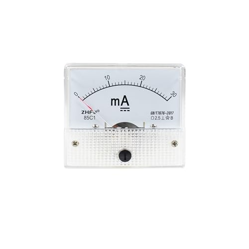 Analog Current Panel Meter DC 0-85C1 Pointer Amp Ammeter 2.5 Accuracy for 30mA