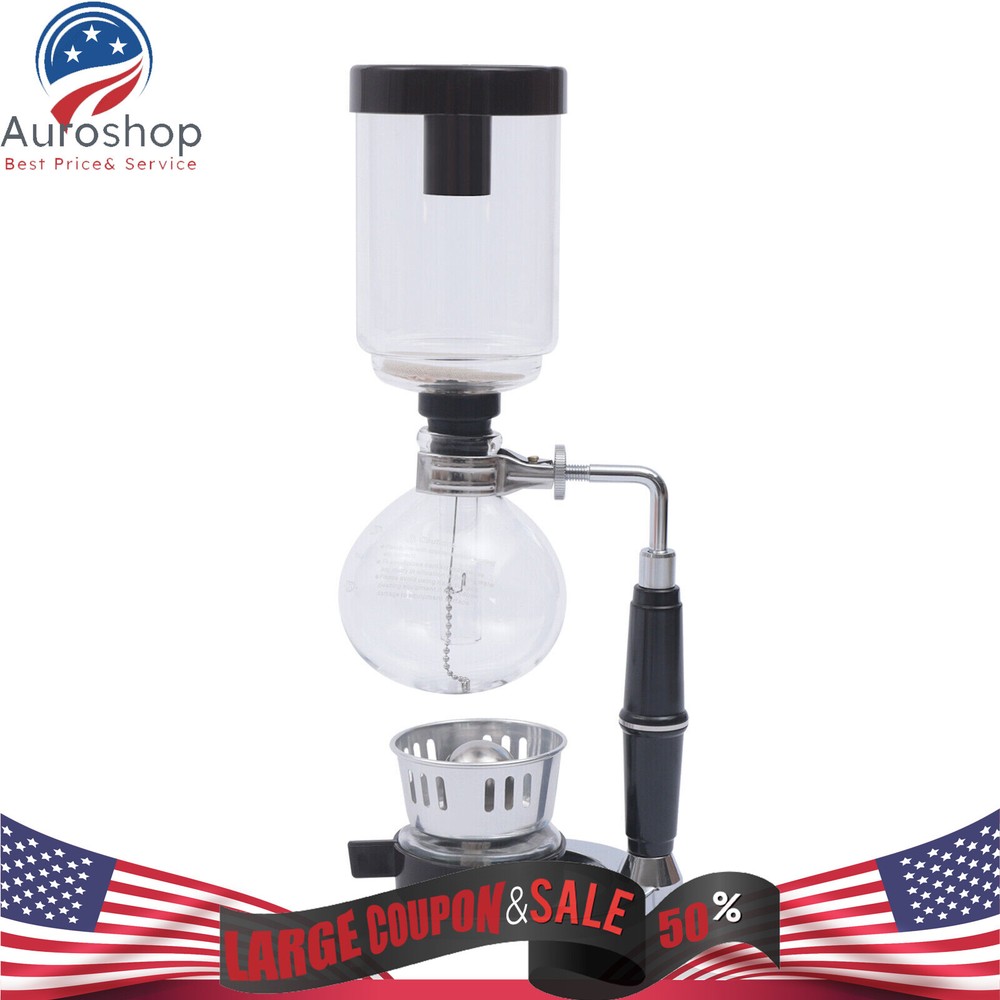 3 Cups Capacity Coffee Syphon Tabletop Siphon Coffee Maker Coffee Syphon Making
