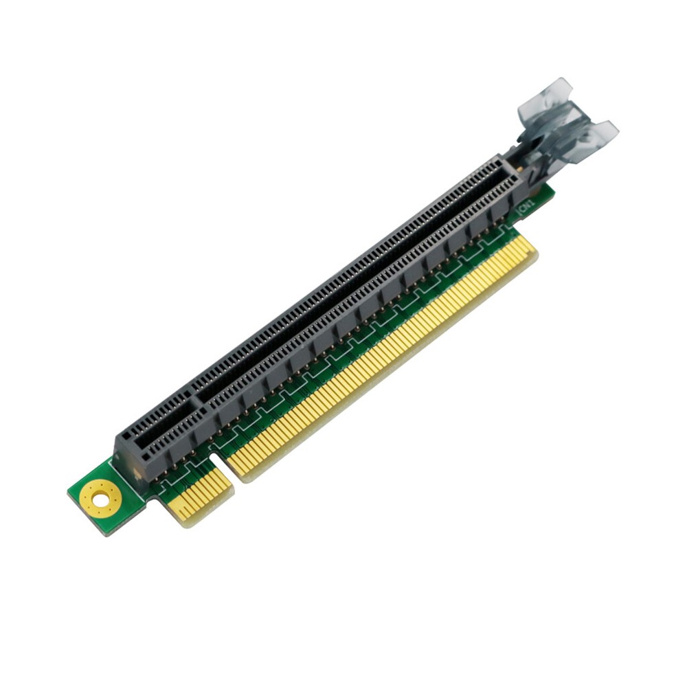 PCIe 90 Degree 180 Flat Insertion PCI-e Express 16X Extender Riser Adapter Card