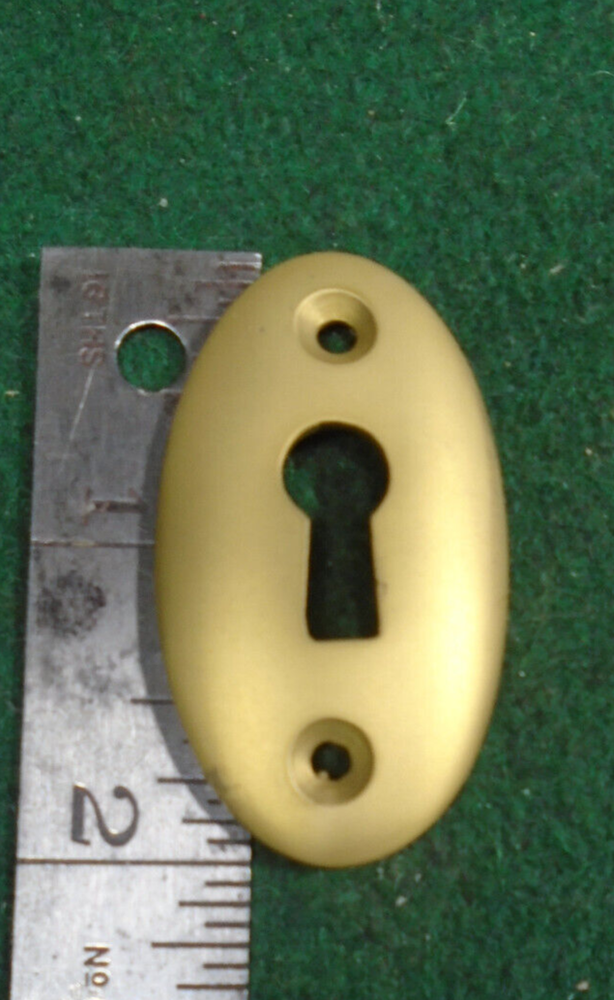 CAST BRASS KEY ESCUTCHEON FOR BIT KEYS - EXACT REPRO (33169)
