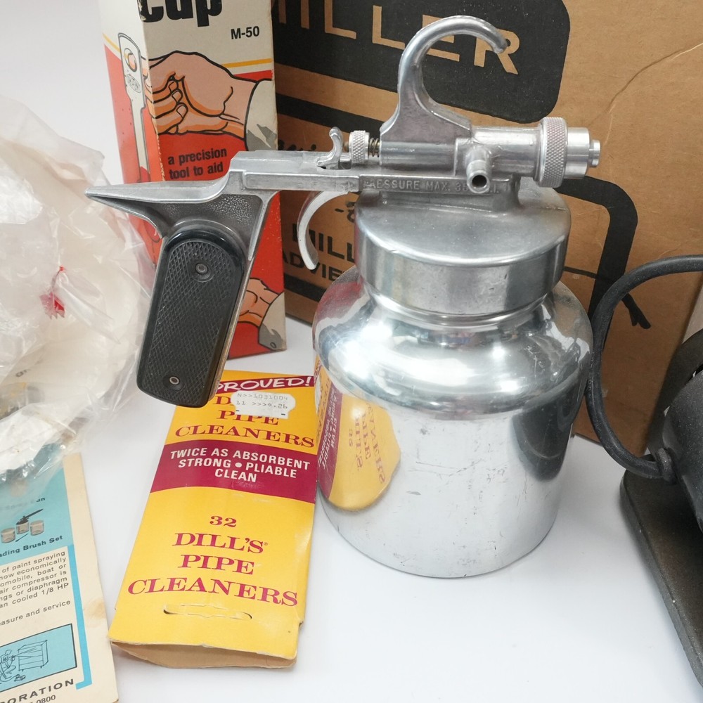 Vintage MILLER Model 2000 Paint Spray System Compressor Accessories - Nice