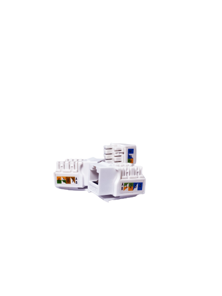 10/25/1000 Lot CAT6 Keystone Jack White Ethernet 110 Punch Down 8P8P RJ45 Cat5e