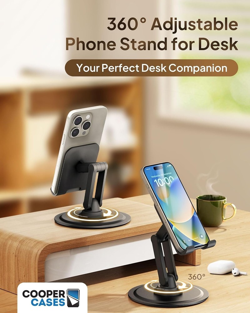 Cellphone and Tablet Stand Holder for Desk Table with Angle Height Adjustable