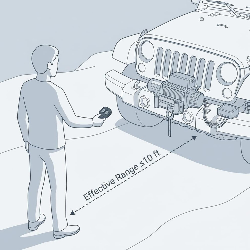 Wireless Winch Remote 12V Control 2 Pack Kit