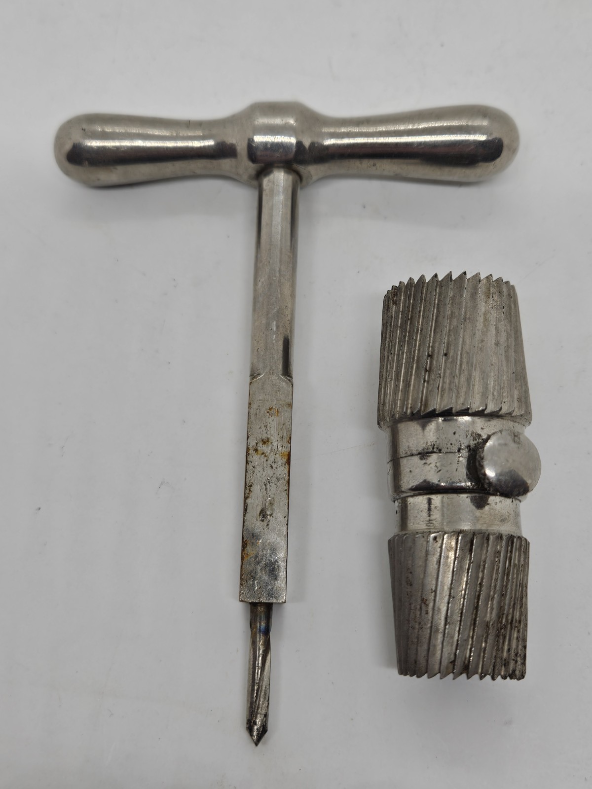 Antique 1800's Graduated Trephine Craneal Skull Bone Saw Trepanning 2 Sided Saw