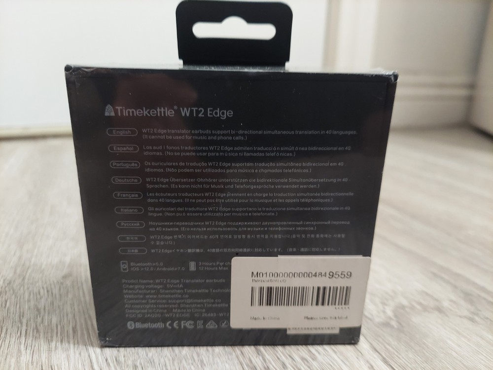 TIMEKETTLE WT2 EDGE TRANSLATOR EARBUDS G2U