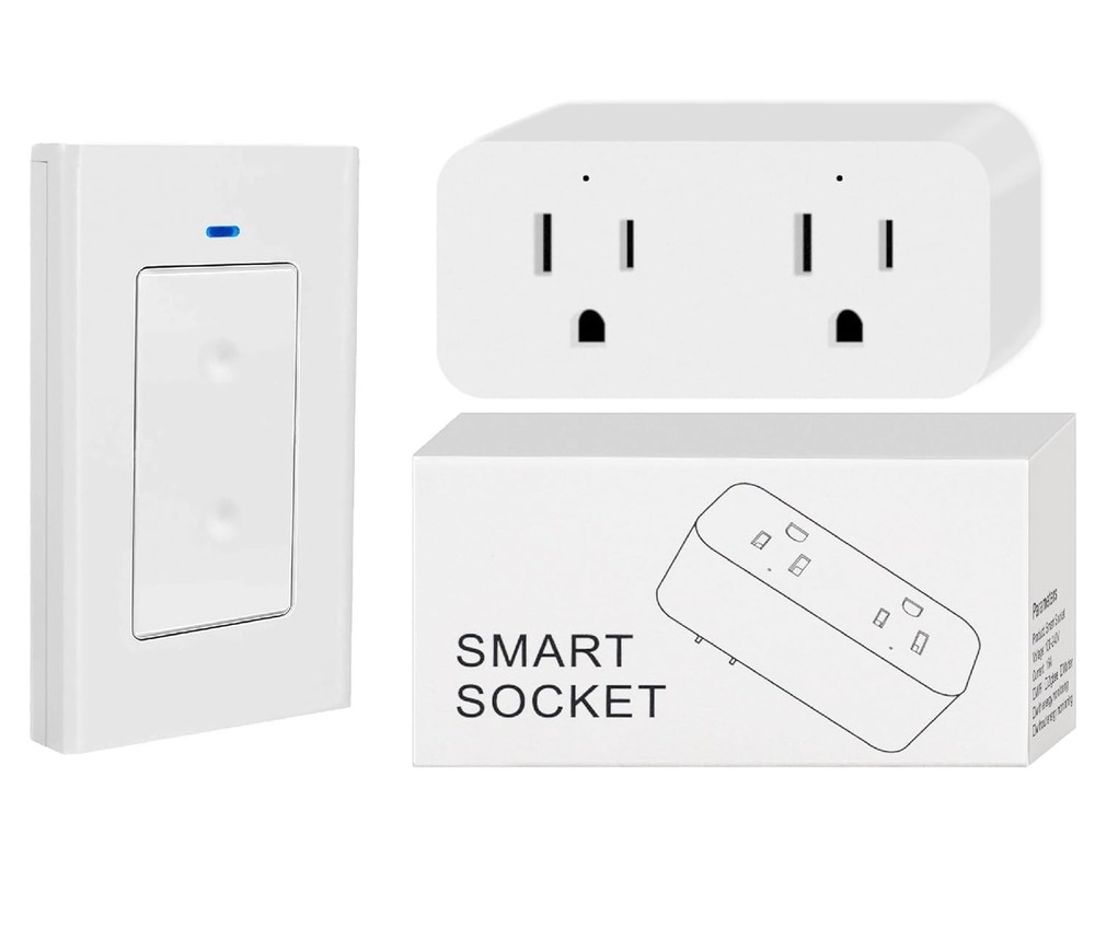 2 Pack 16A WiFi Smart Plug with App Remote Control Timer and Compact Design
