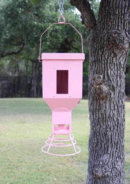 SpinTech Pink Decorative Bird Feeder