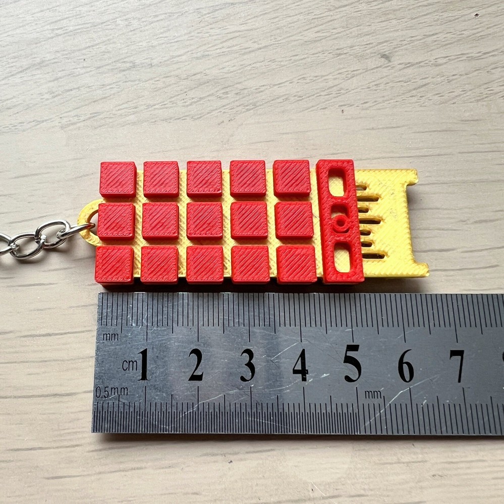 Terminator Inspired Keyring T-800 CPU Chip 3D Printed T800