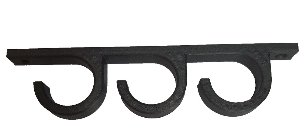 Fishing Pole Wall/Ceiling Mount Brackets (pair) - Holds 3 poles