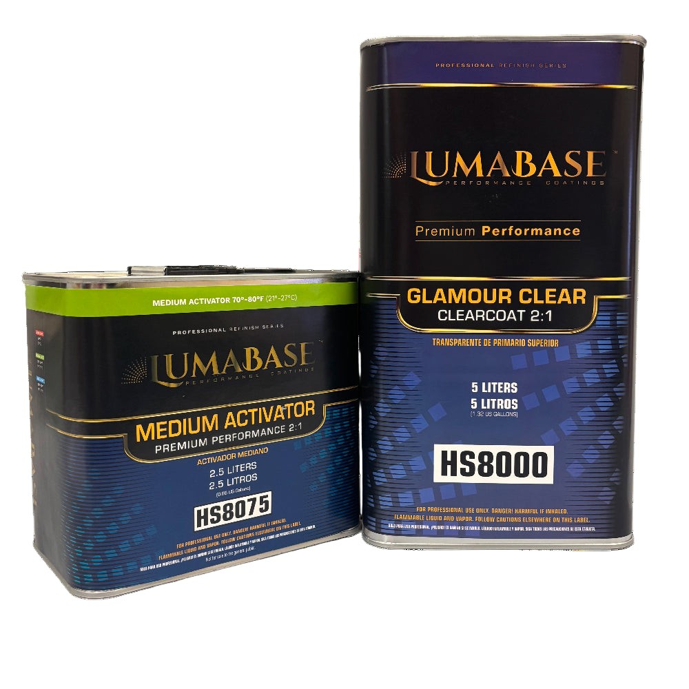 Lumabase 8000 2:1 Glamour Clear Kit – Clearcoat with Activator