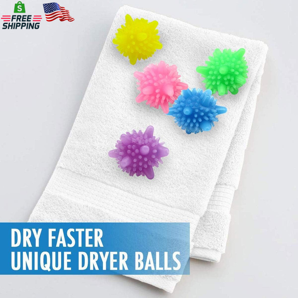 Washer Balls,Reusable Tangle-Free Eco-Friendly Laundry Scrubbing Balls,Solid Col