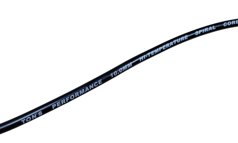 Custom 25" Replacement Male HEI Coil Wire 10mm 90° Black Silicone ignition cable