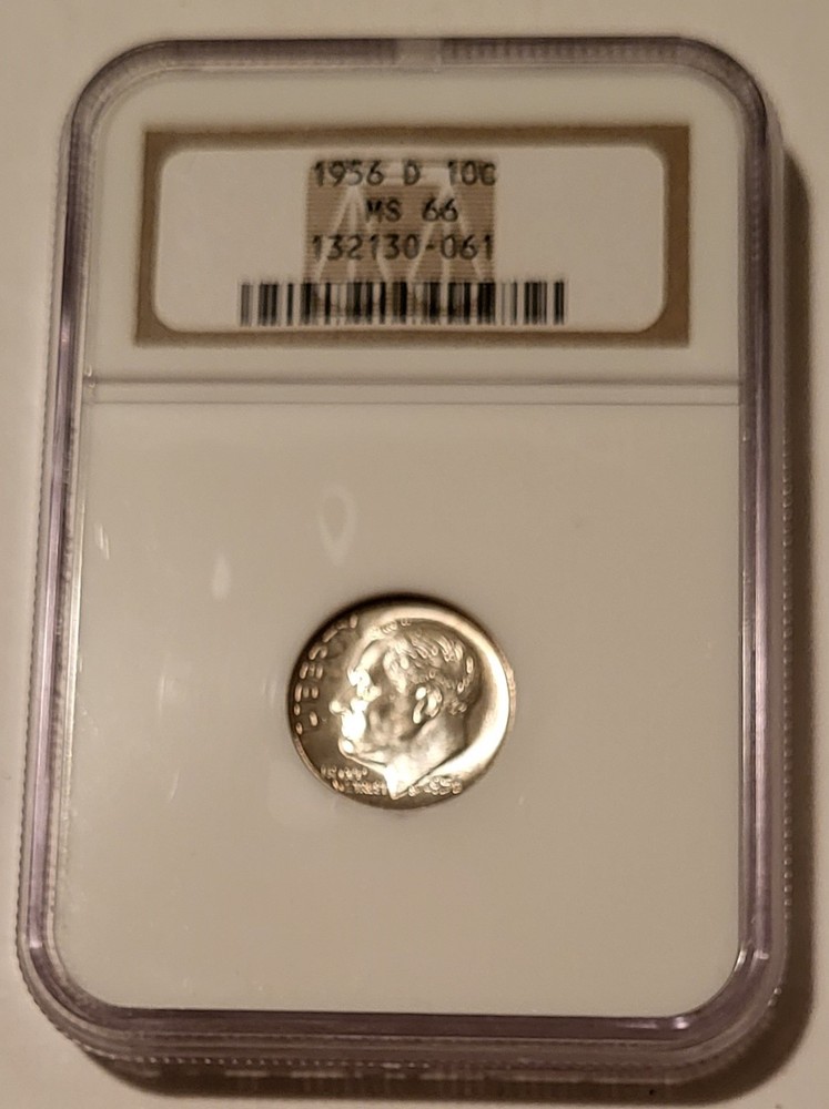 1956 D Roosevelt Dime MS66 NGC