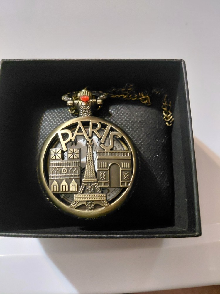 Paris Eiffel Tower Pocket Watch