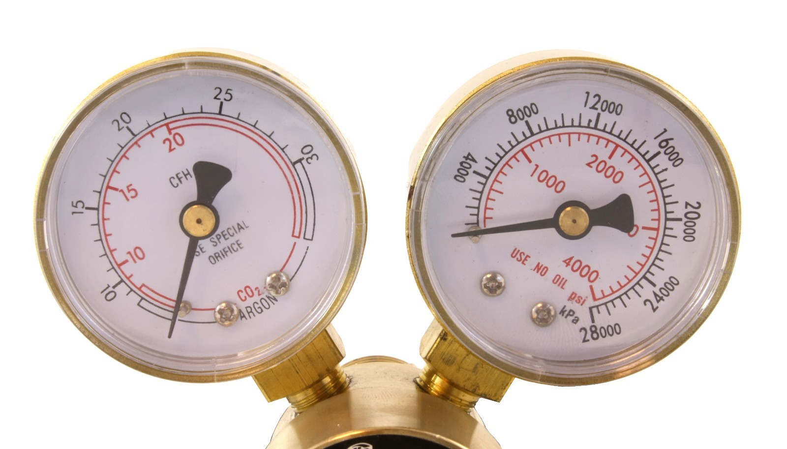 Industrial Argon Regulator/Flowmeter Gauges for MIG and TIG Welders - SÜA