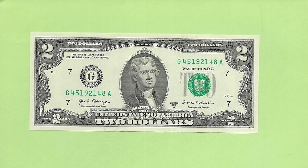 2017A ..UNCIRC $2  G 4519 2148 A .... 2017A $2  G-A      NICE NOTE      FRN