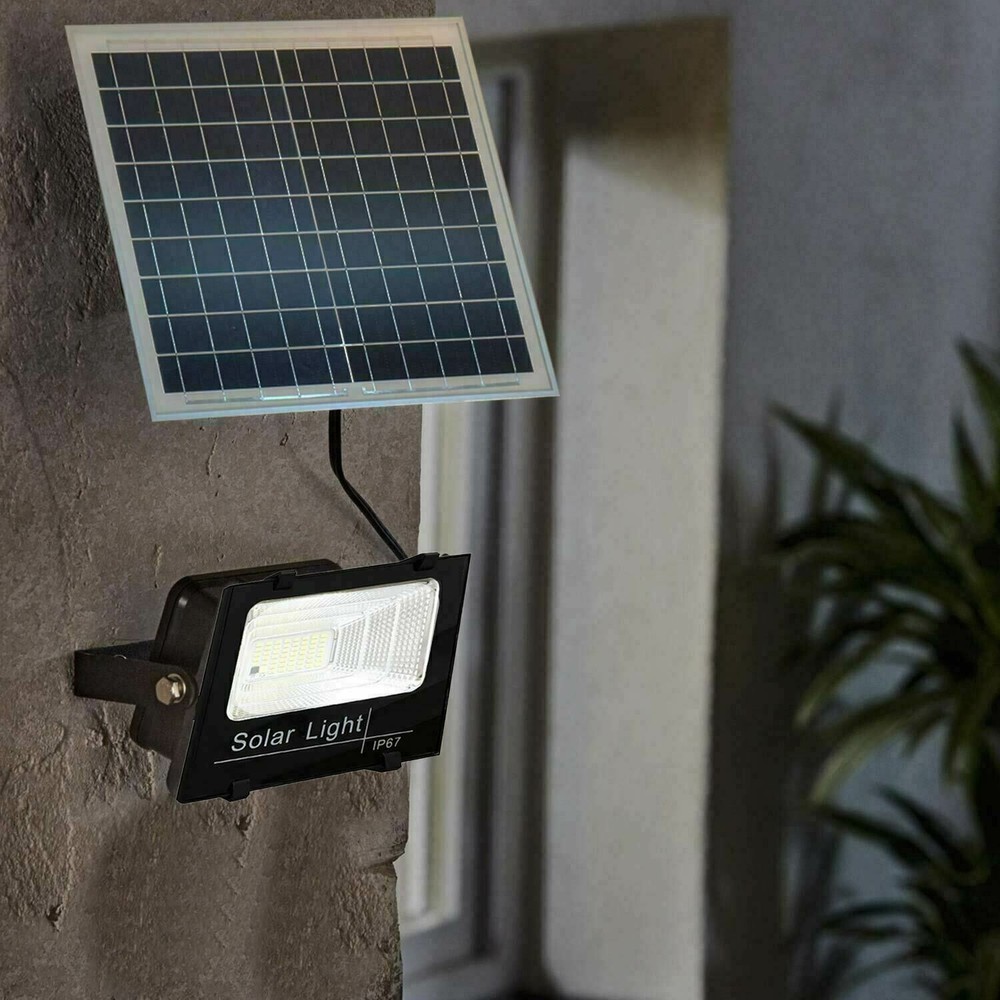 25W LED spotlight with twilight solar panel with IP67 remote control
