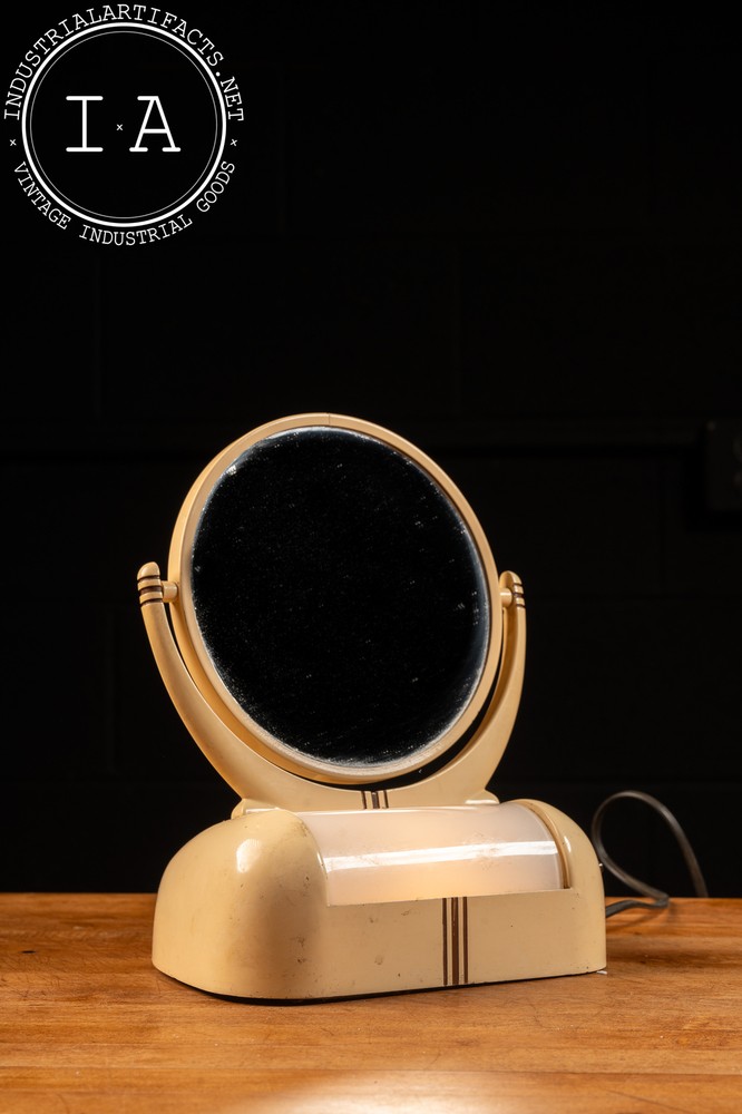 Vintage Streamline Lighted Vanity Mirror