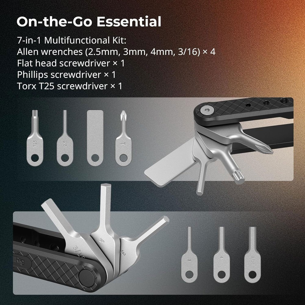 SmallRig Folding Tool Set with Screwdrivers and Hex Key Wrenches 4681