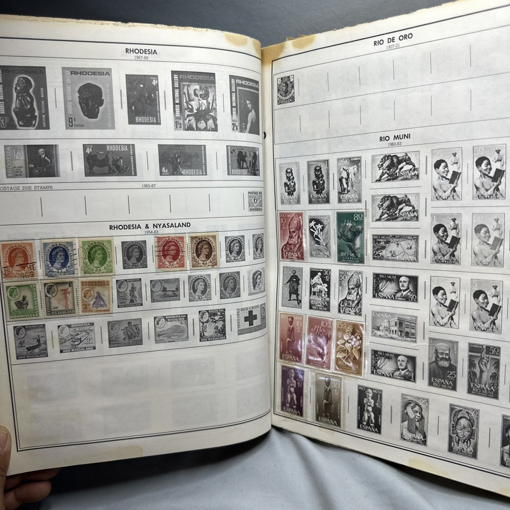 Whitman stamp album 1966 World A Bunch Of Stamps From Around The World!