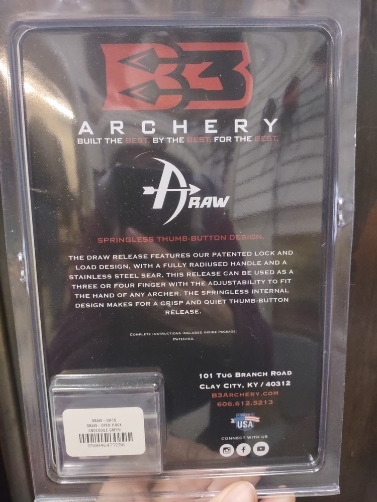 B3 Archery "Draw" Open Hook Release