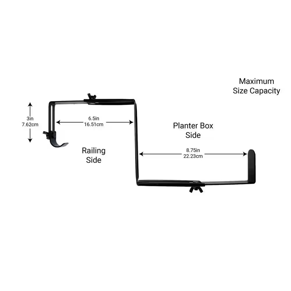 Adjustable Window Planter Box Single Metal Bracket