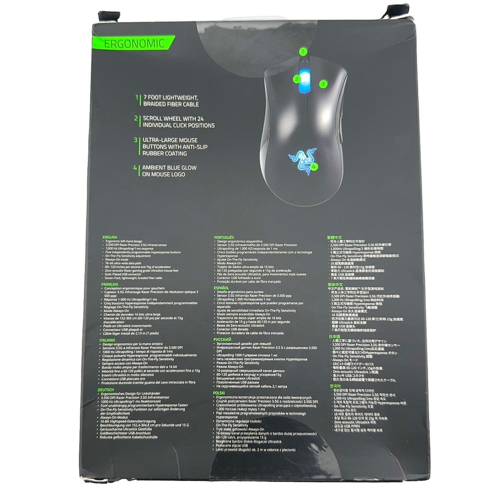 Razer DeathAdder 3500 Left ergonomic gaming mouse