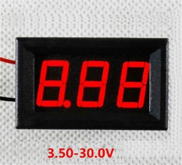 5Pcs 0.56'' 3.5V-30V Variable Precision Digital Voltmeter Red Color ay