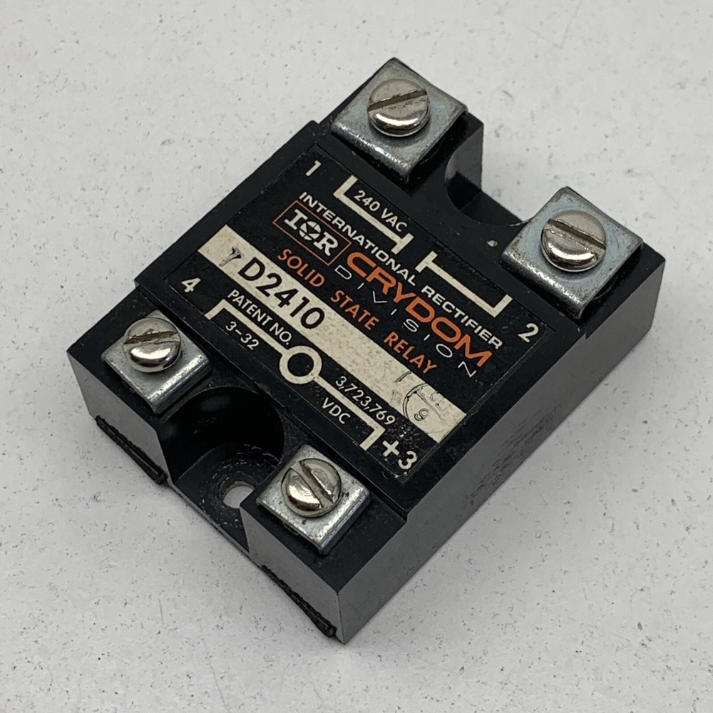 Crydom D2410 Solid State Relay 240VAC Contacts, 3-32VDC Coil