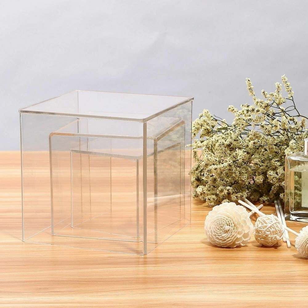 3“-5”Acrylic Display Case Small Medium Large Clear Acrylic Box Dust Proof