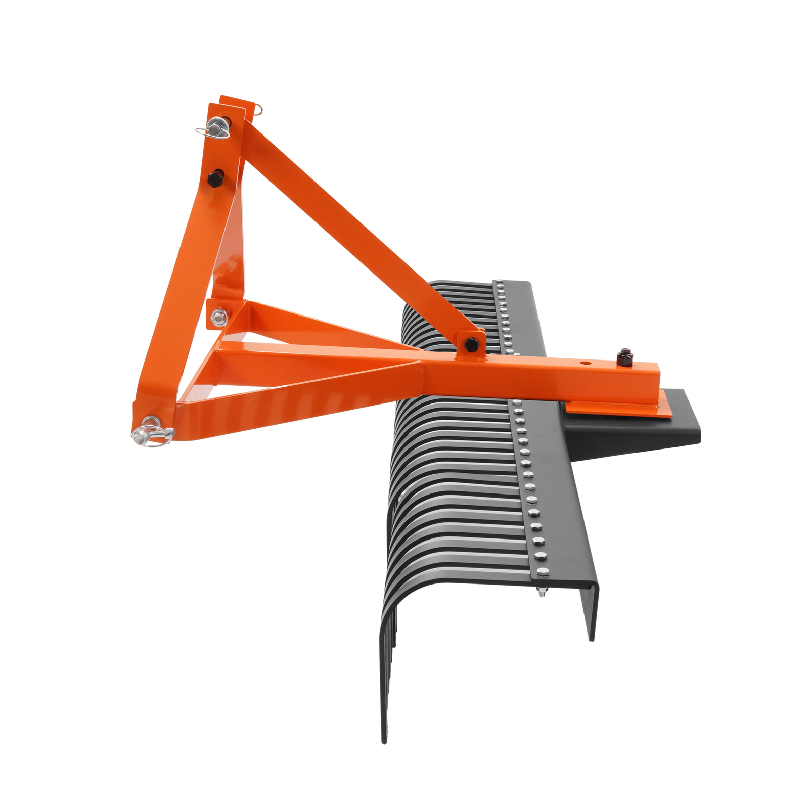 Garden Tool 60" 5 FT 3-Point Landscape Rock Rake For CAT 1 Tractor Grass Comb