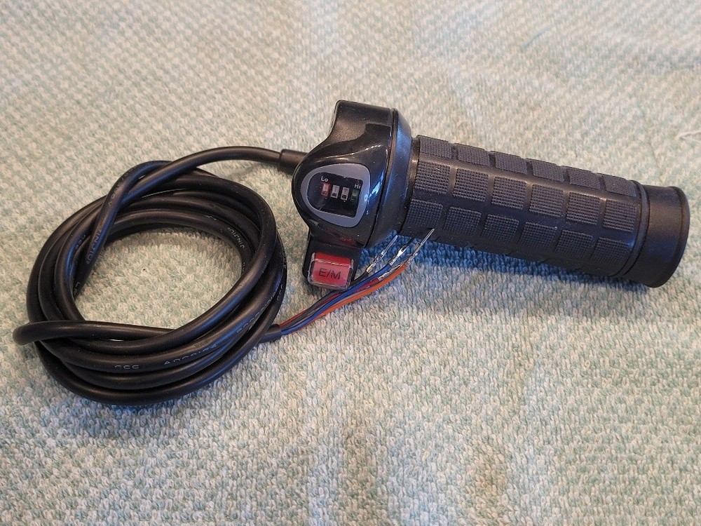 Ebike Full Twist Throttle With Battery Indicator Lights 5 Wire