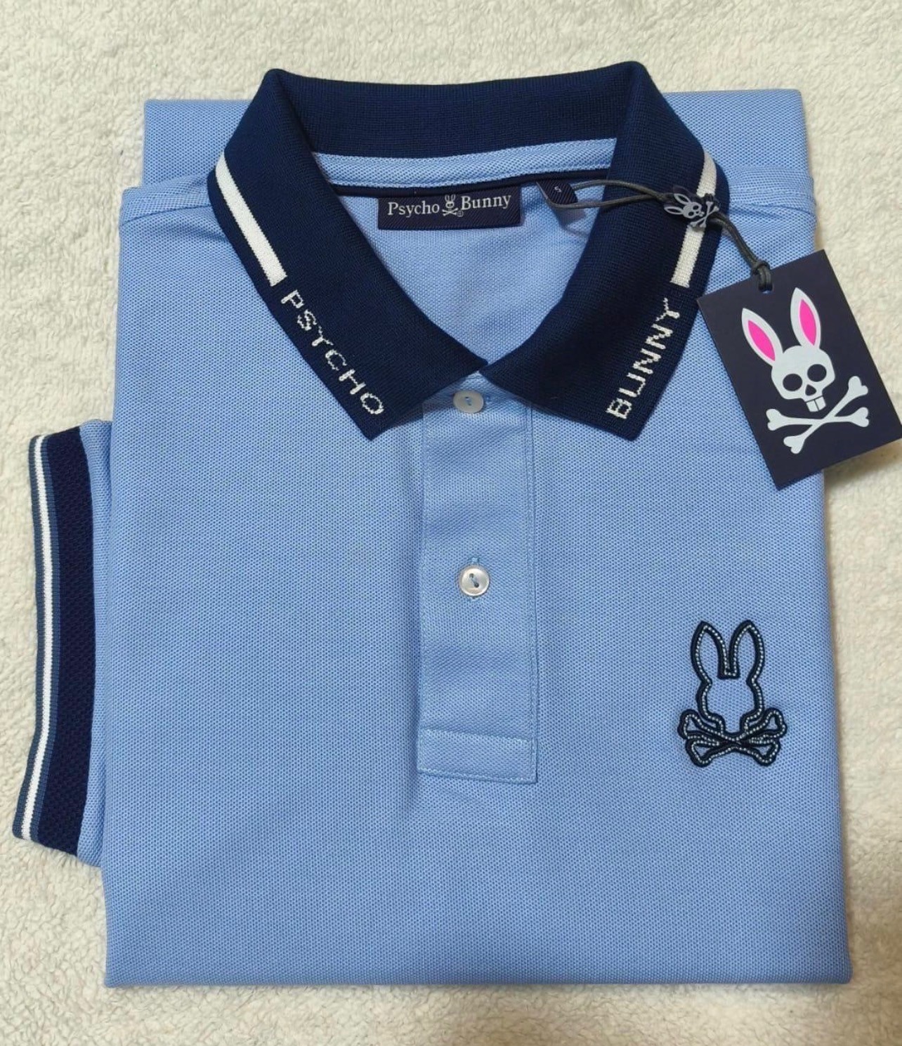 Psycho Bunny Men's Pima Cotton Polo Shirt New With Tags