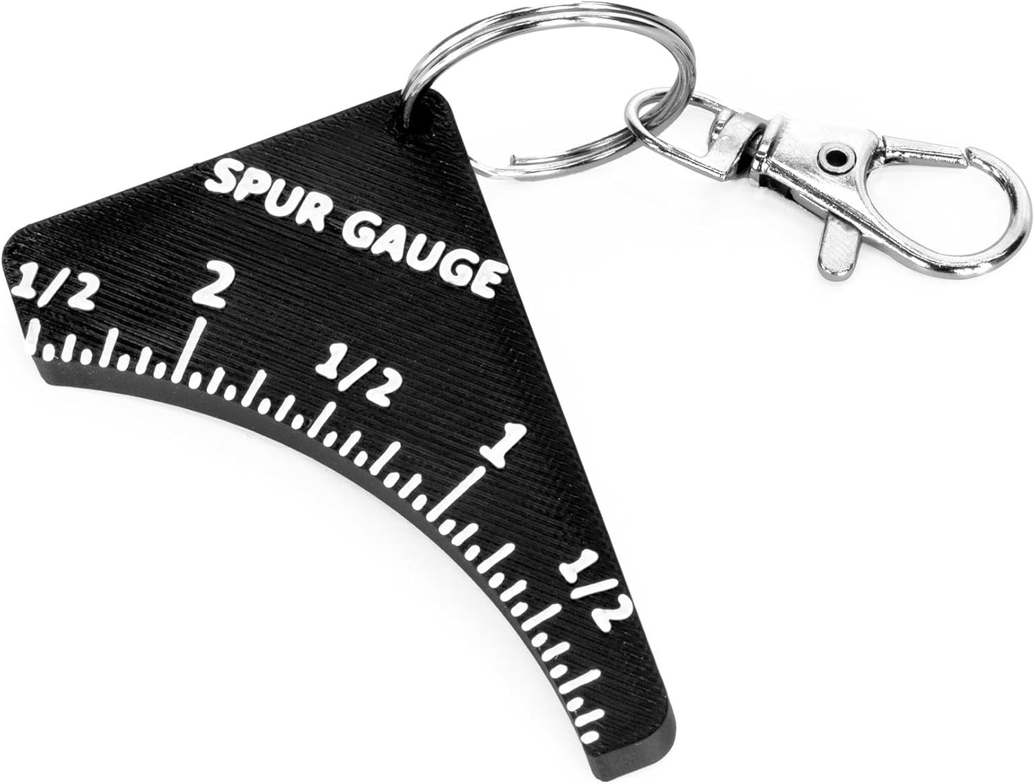 3D-Printed PLA Turkey Spur Gauge with Keychain Clip