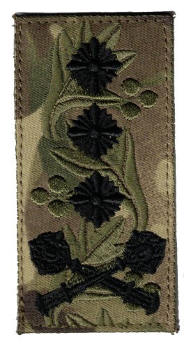 Ukrainian Colonel-General rank patch on Multicam camouflage