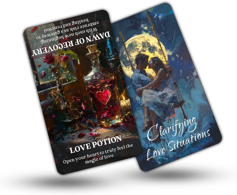 DPEHAKMK Clarifying Love Situations Oracle Cards, Shadow Work Deck for Twin...