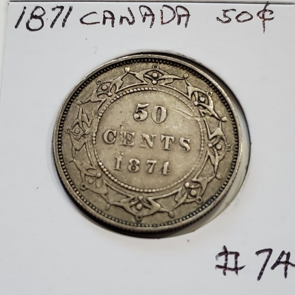 Original 1874 Newfoundland 50c  #74