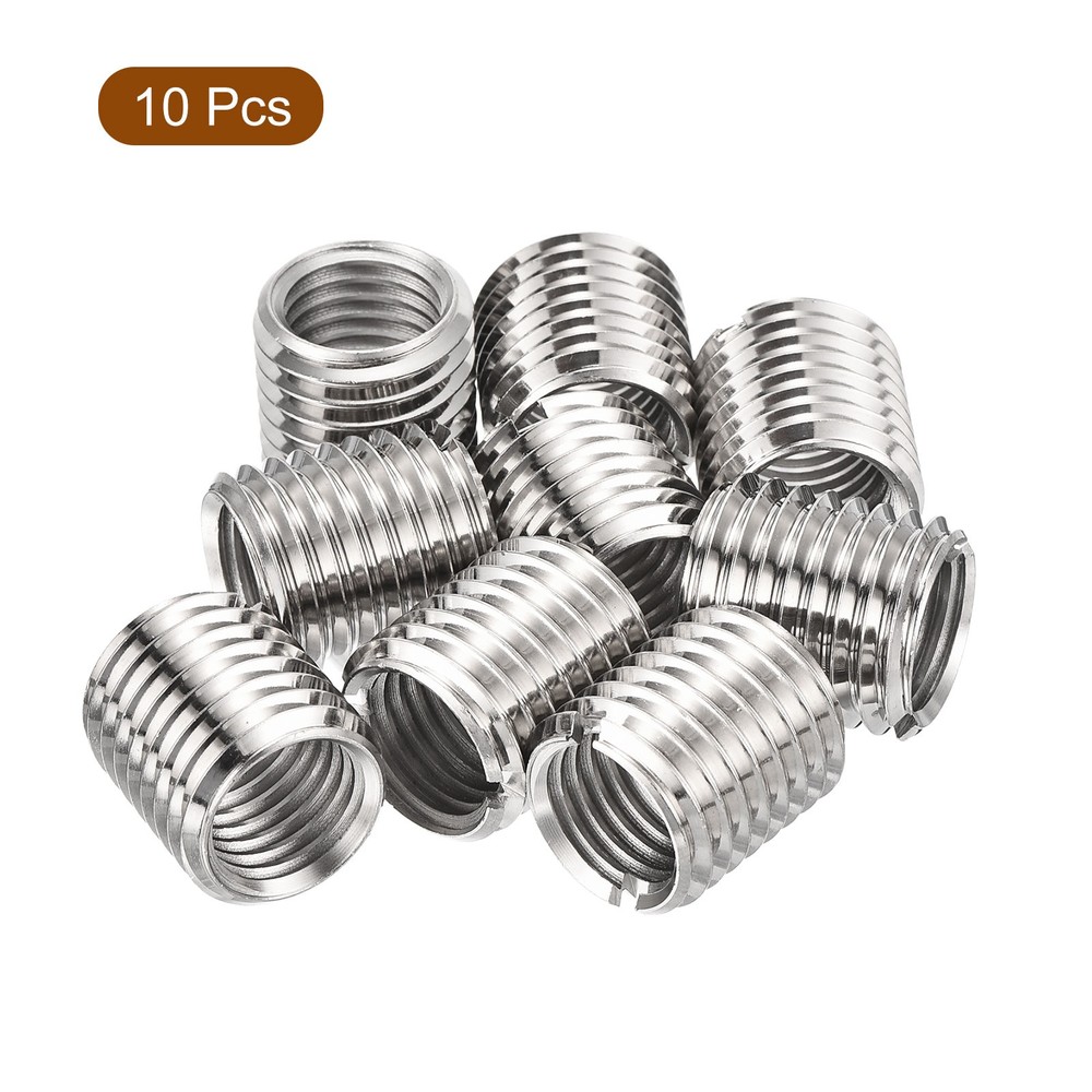 10Pcs Threaded Inserts, M16-2x22 & M20-2.5x22 Thread Repair Insert