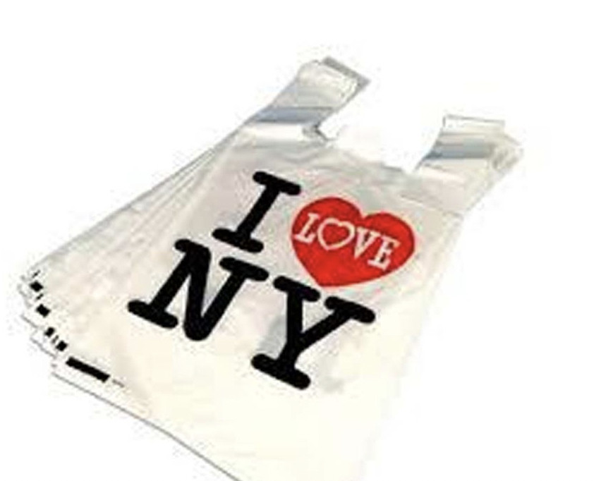 Plastic Shopping Bags I Love  NY Plastic shopping bags 100 pack