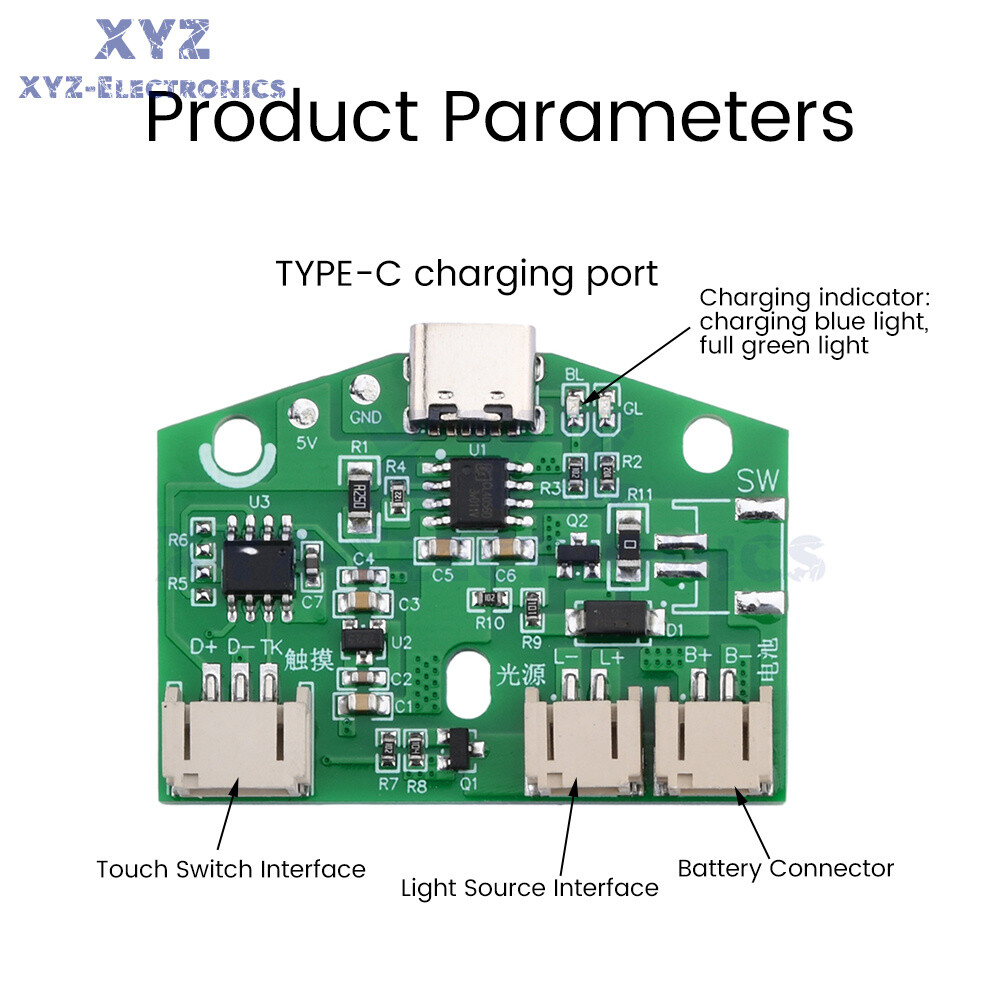 Table Lamp Circuit Board USB Charging Dimming LED Touch Light Control Module