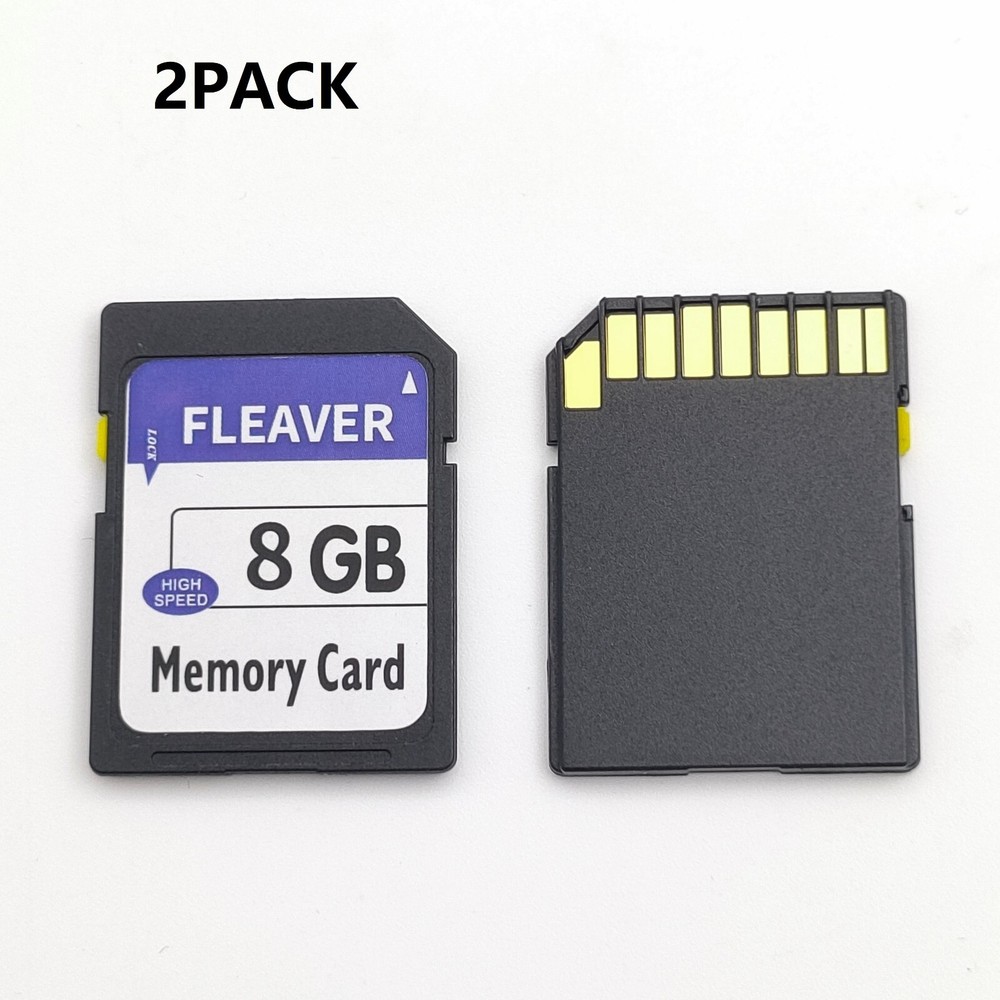 FLEAVER 8GB Class 4 SDHC Flash Memory Card - 2 Pack SD CARDS