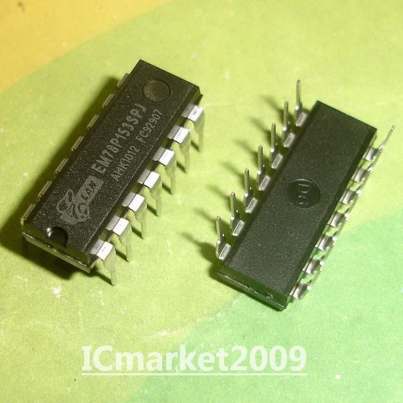 5 PCS EM78P153SPJ DIP-14 EM78P153  8-Bit Microprocessor Controller IC Chip