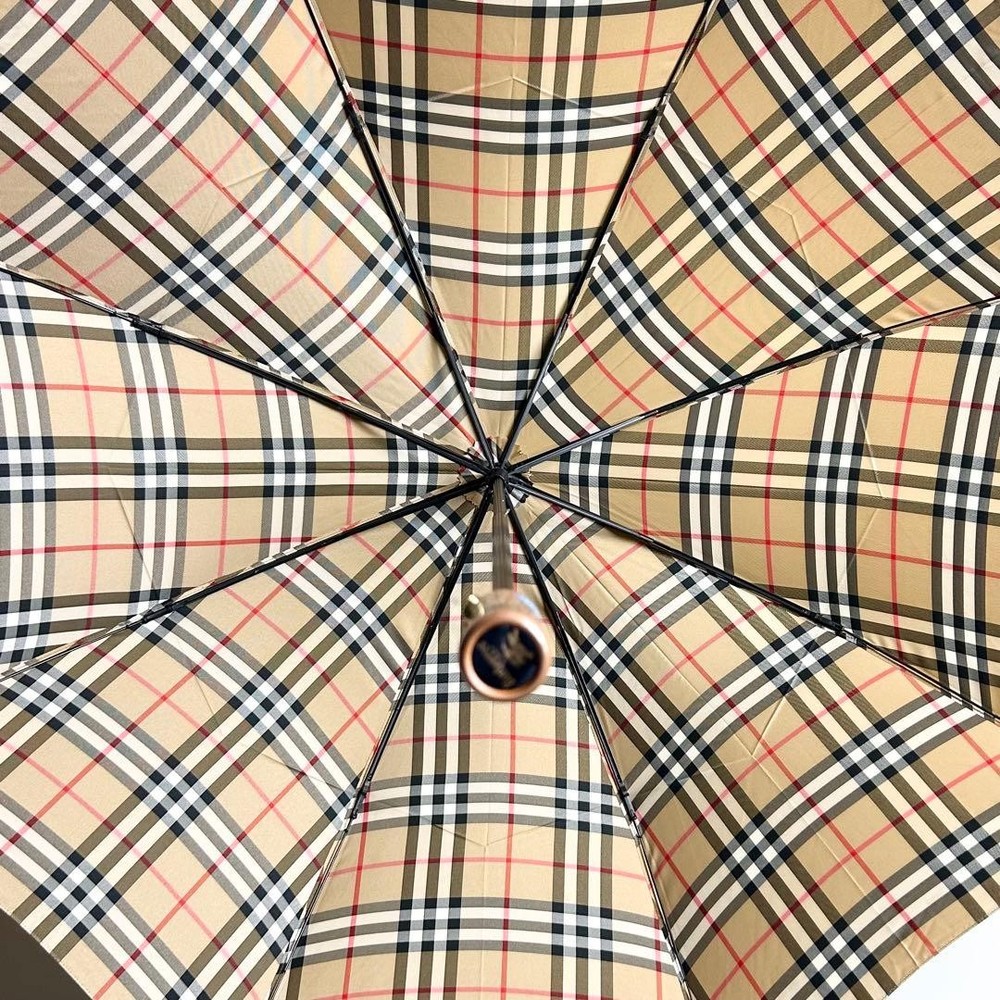 BURBERRYS Nova Check Folding Umbrella Elegant Lightweight Authentic Genuine