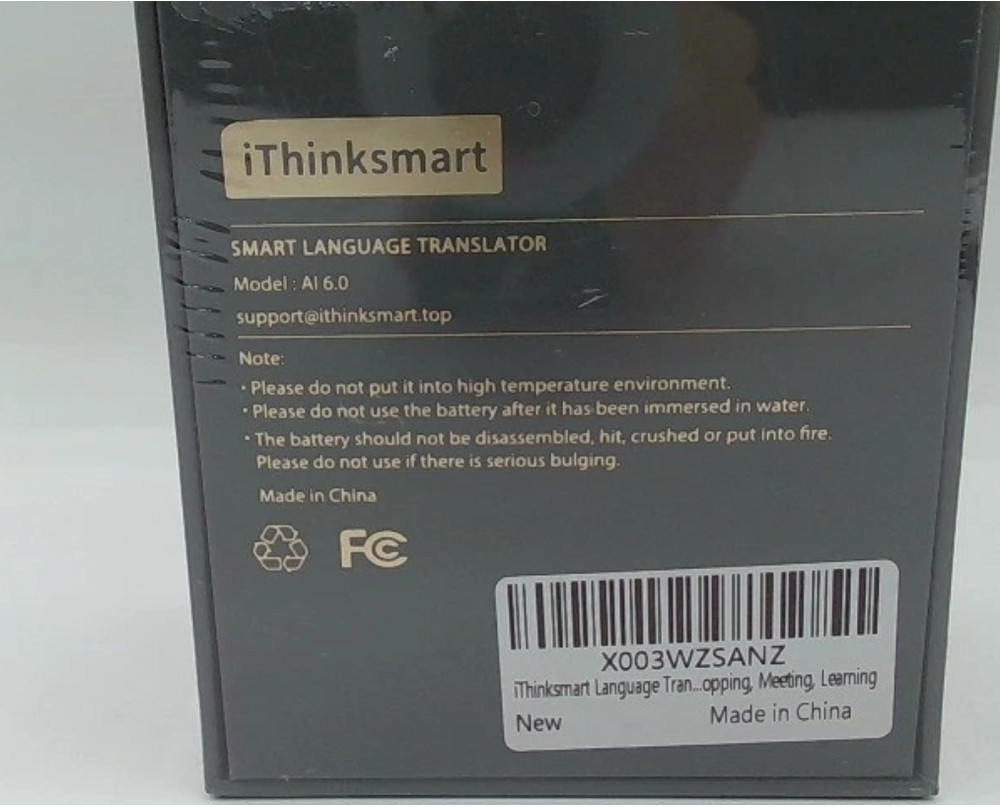 IThinksmart AI 6.0 2-Way Instant Language Translator