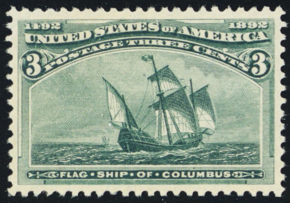 232, Mint XF NH 3¢ - Attractive Stamp! * Stuart Katz