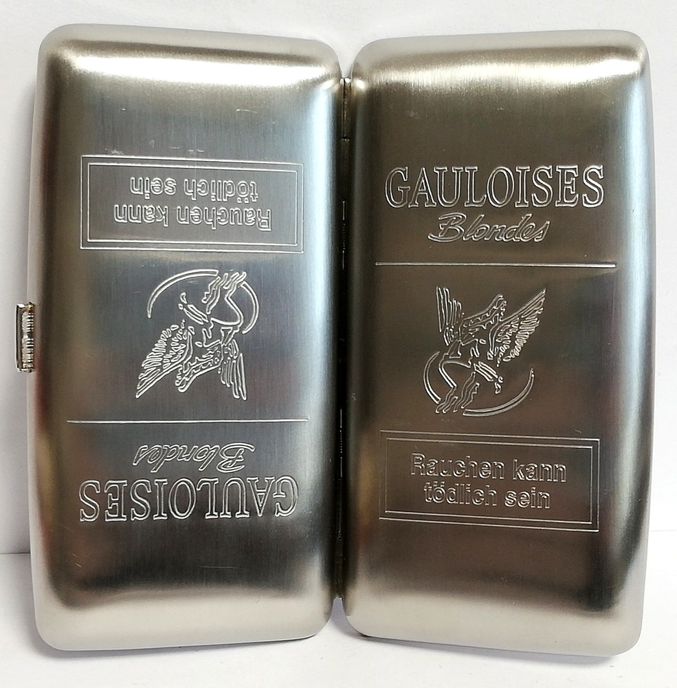 Gauloises Blondes Cigarette Case for 10 Cigarettes. Germany